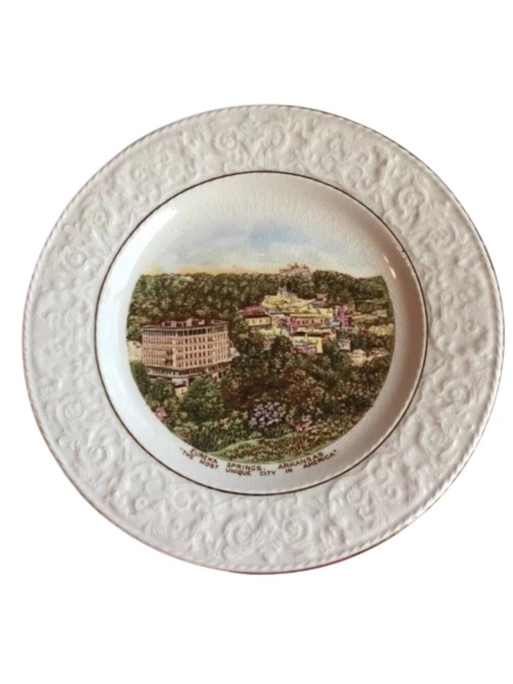 10"‎ Eureka Spring in Arkansas Home Decor Ceramic Plate